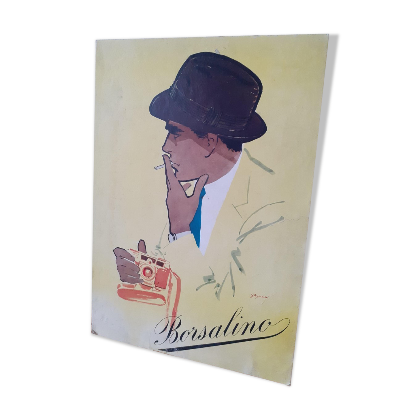 Authentic Borsalino advertising poster
