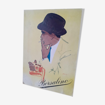 Authentic Borsalino advertising poster