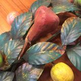 Fruit decorated sconces