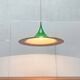Semi-model tulip pendant lamp green space Danish mid-century by Claus Bondrup and Torsten Thorup for Fog & Mørup, 1960s, set of 2