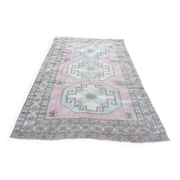 Vintage handmade Turkish rug 215x320 cm