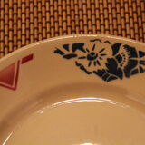 Old dessert plate in earthenware