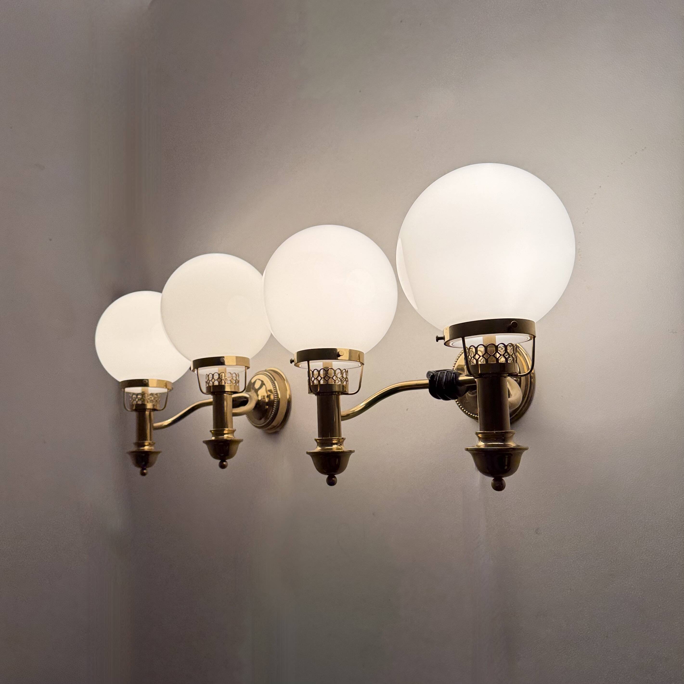 Brass Sconces by Vereinigte Werkstätten München 1970s