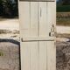 Cellar door, barn or attic with traditional whistle struts - early 20th century