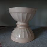 2 bowls Digoin Sarreguemines pink beige