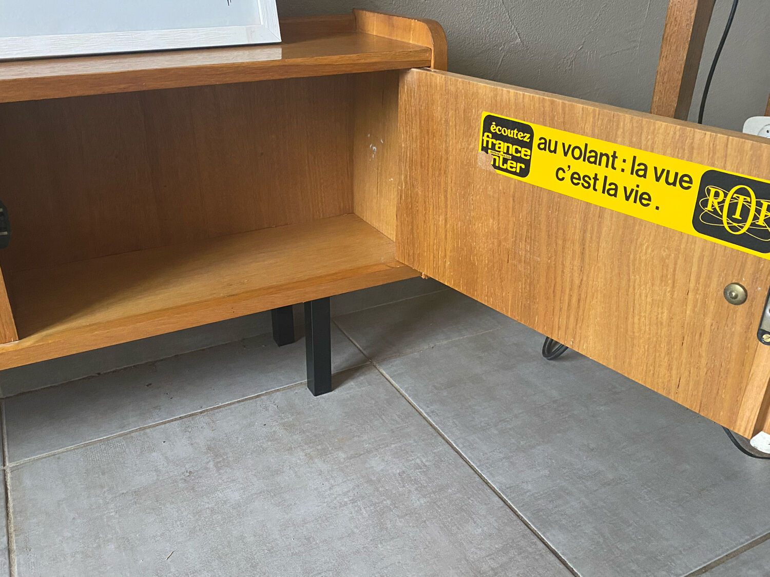 Vintage wooden row from the 50s-60s