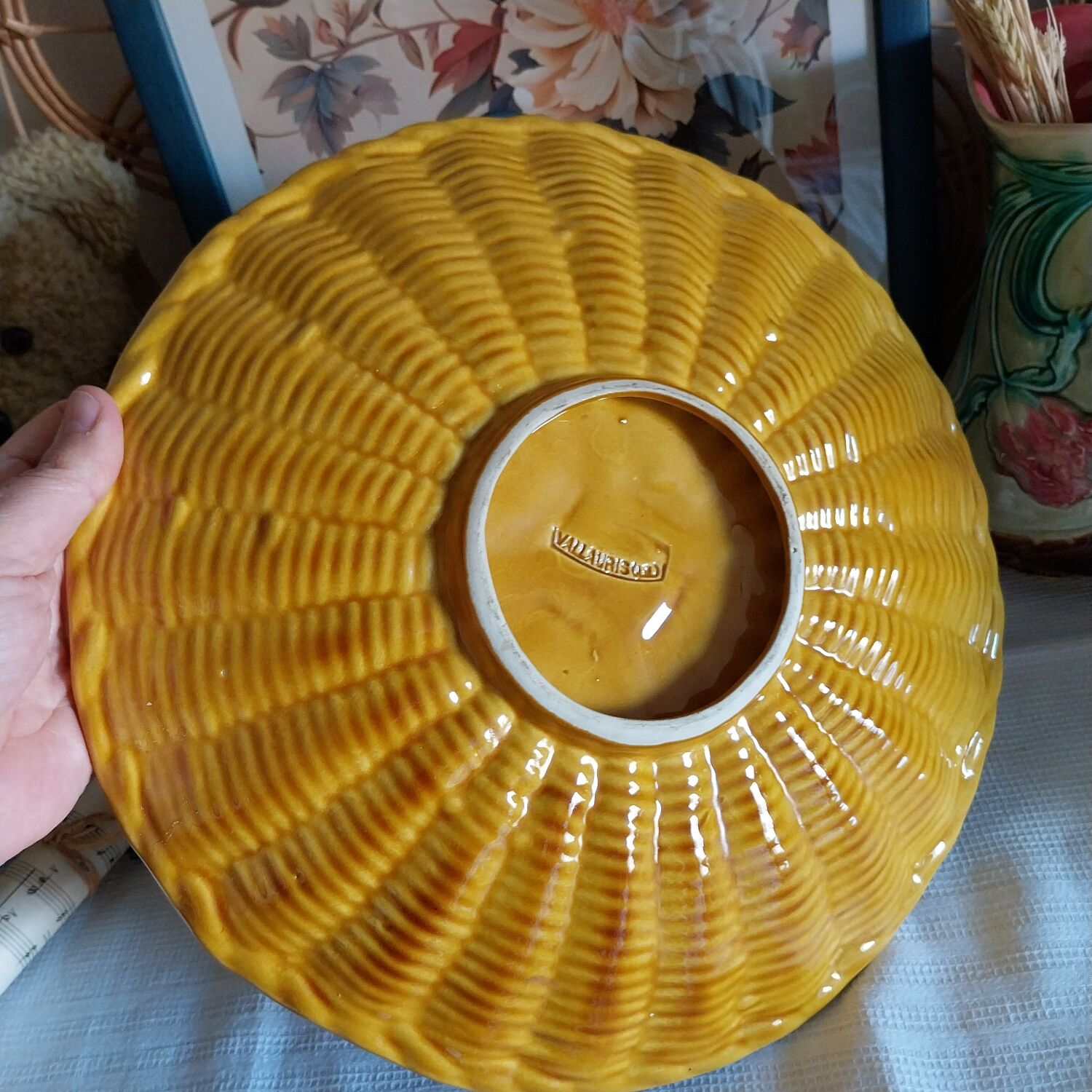Large hollow dish Vallauris Vintage