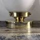 Paire d’appliques globes en opaline blanche