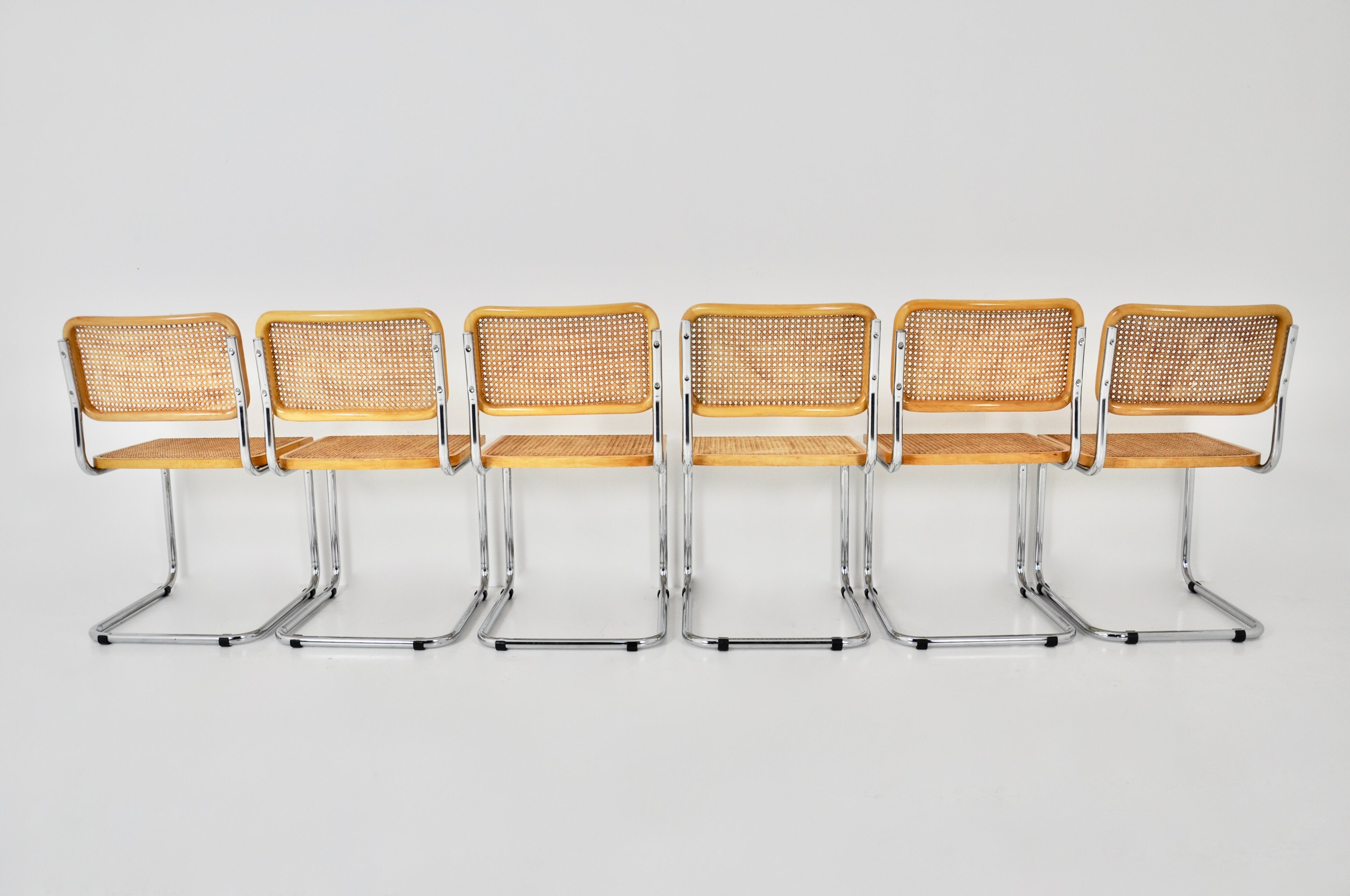 Dining chairs B32 by Marcel Breuer