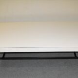 Table low vintage 60 years white melamine
