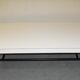 Table basse vintage mélaminé blanc années 60