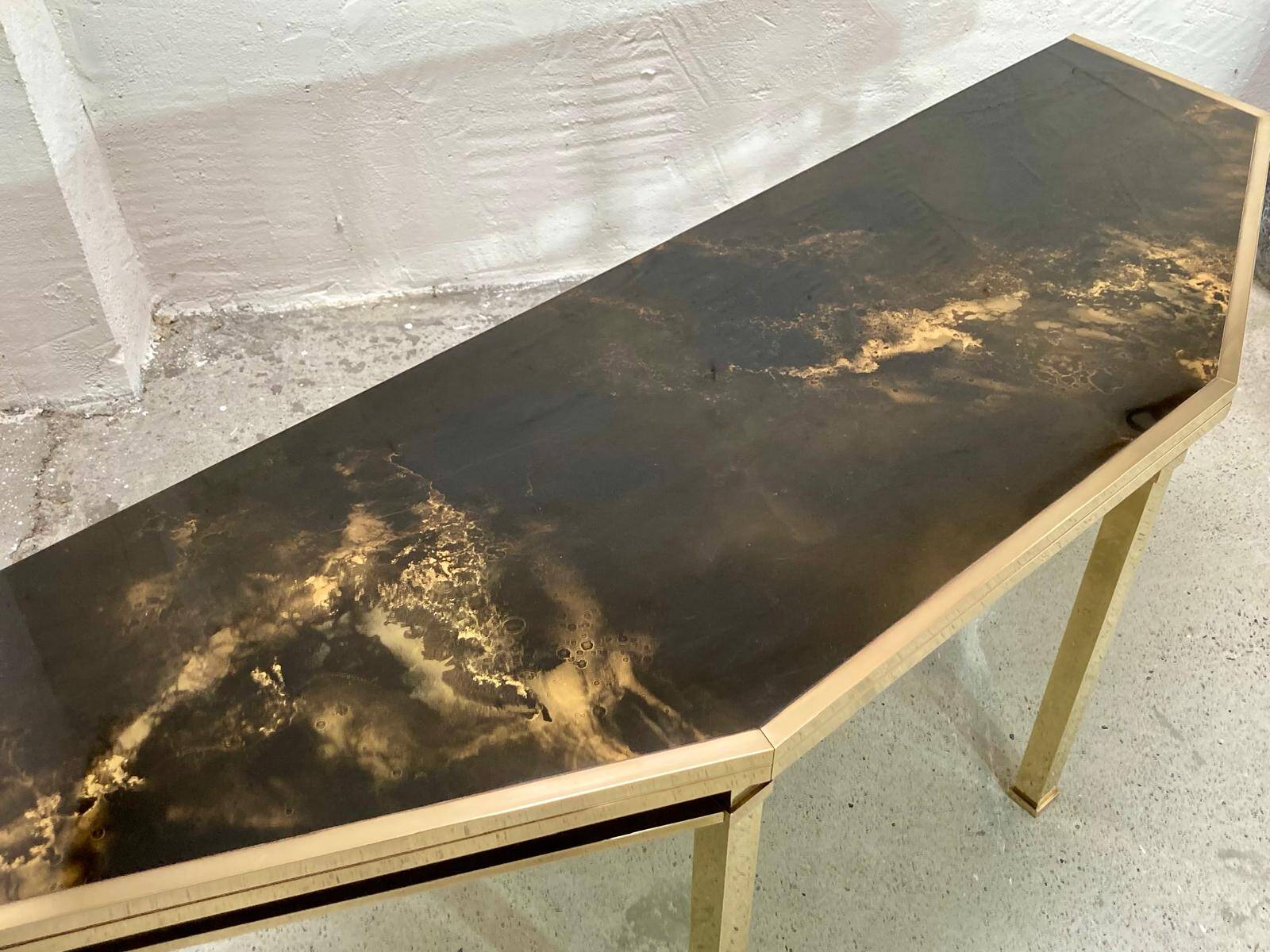 Console table assigned to Guy Lefèvre for Maison Jansen.