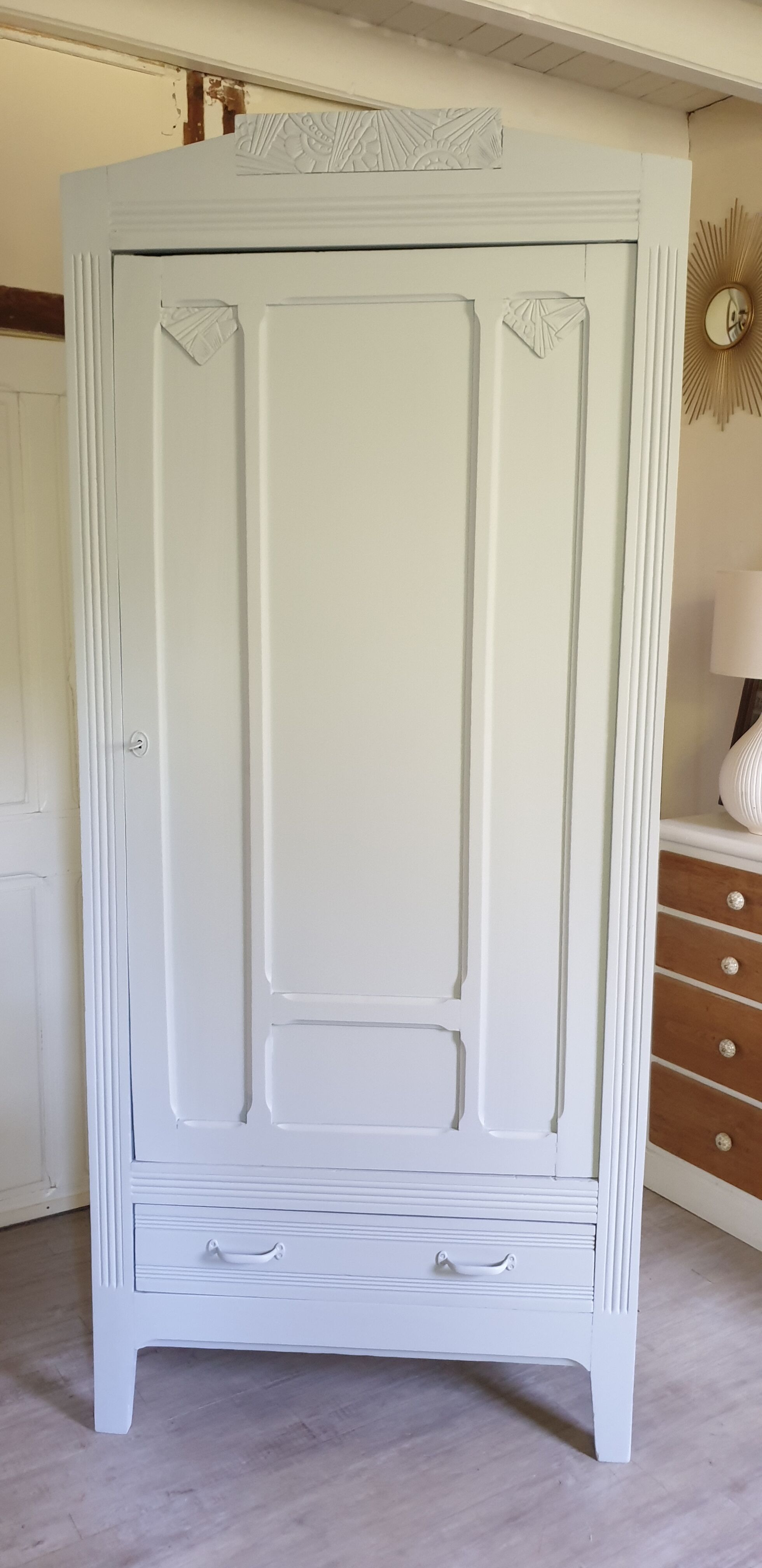 Paris wardrobe grey art deco