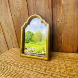 Old golden mirror