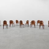 Set of 10 Art Deco chairs by De Coene, Belgium 1935