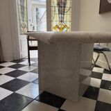 Carrara marble dining table