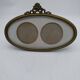 Oval brass photo frame circa 1900.