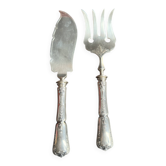 Fish serving cutlery – Silver – Société du Louvre