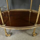 Brass Rolling Serving Cart - 1960