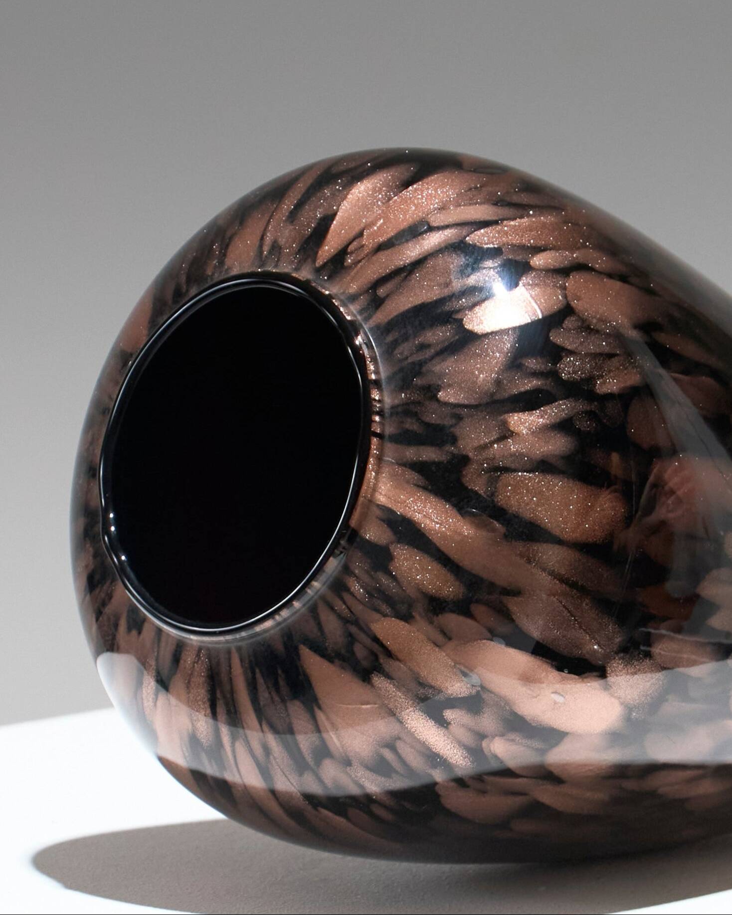 Murano Aventurine Glass Vase, 1960s