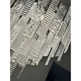 Contemporary Strips “Listelli” Murano Glass Chandelier by Simoeng