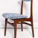 Pair of vintage lavender velvet chairs from the mid-century, designed by Rajmund Hałas, Poland, 1960.
