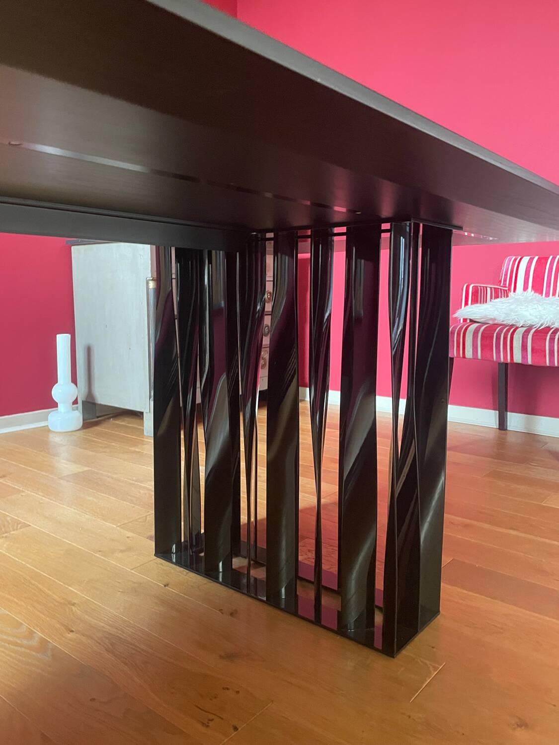 Italian design black beech table