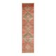 Vintage Turkish Hand-Knotted Wool Cotton Red Runner Rug 85x386