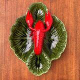 Vintage Italian lobster-shaped pottery sculpture.