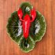 Vintage Italian lobster-shaped pottery sculpture.