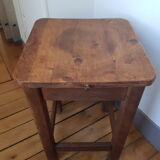 Wooden stool with chest
