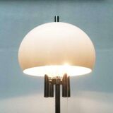 Italian space-style floor lamp from the 1960s with a stone base.