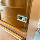 Vintage wall unit display cabinet