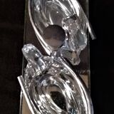 Mirror crystal and chrome 1950s