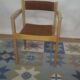 Set of 4 vintage Scandinavian stackable chairs in solid wood - Balzar Beskow - Sweden, 1960s