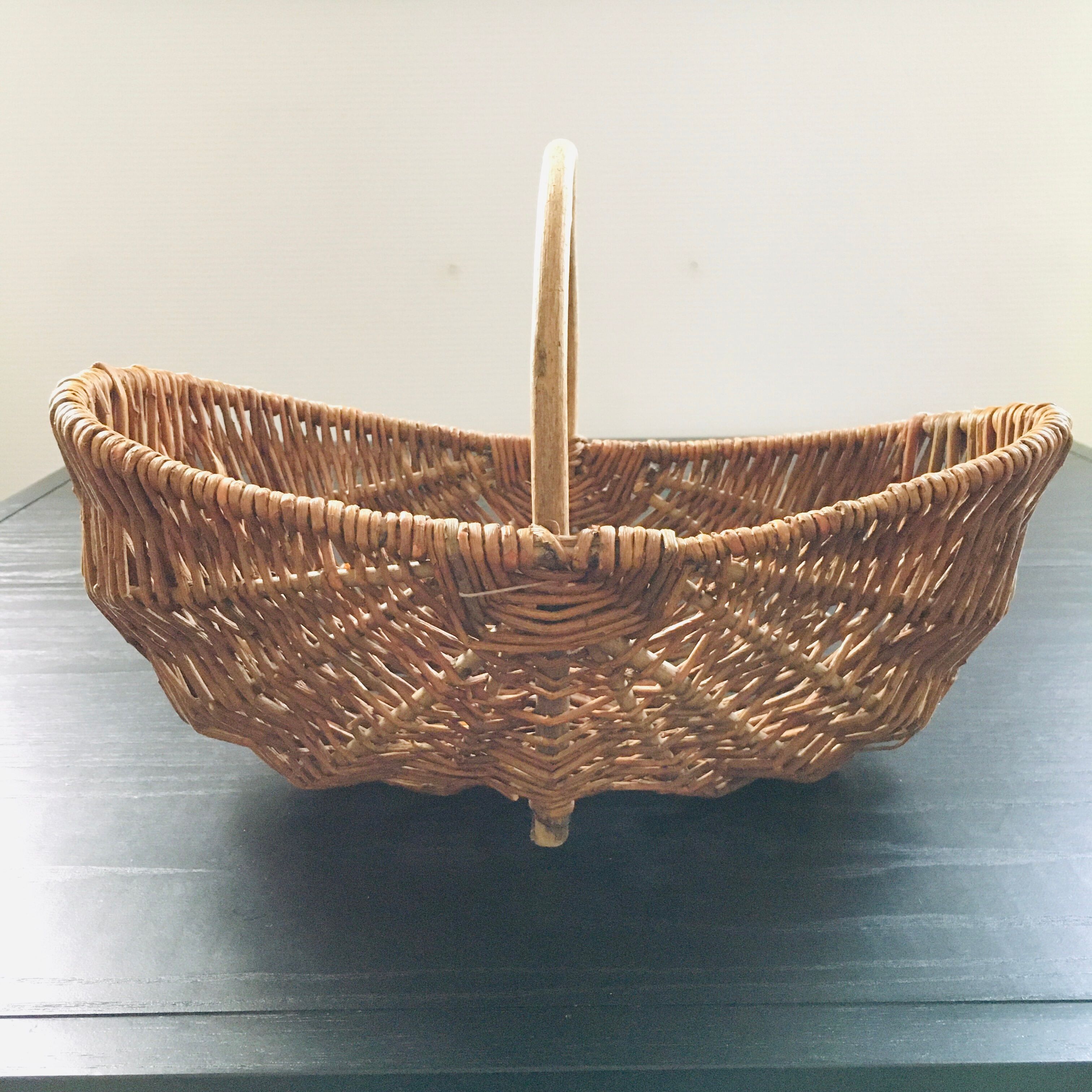 Panier récolte saule tressé