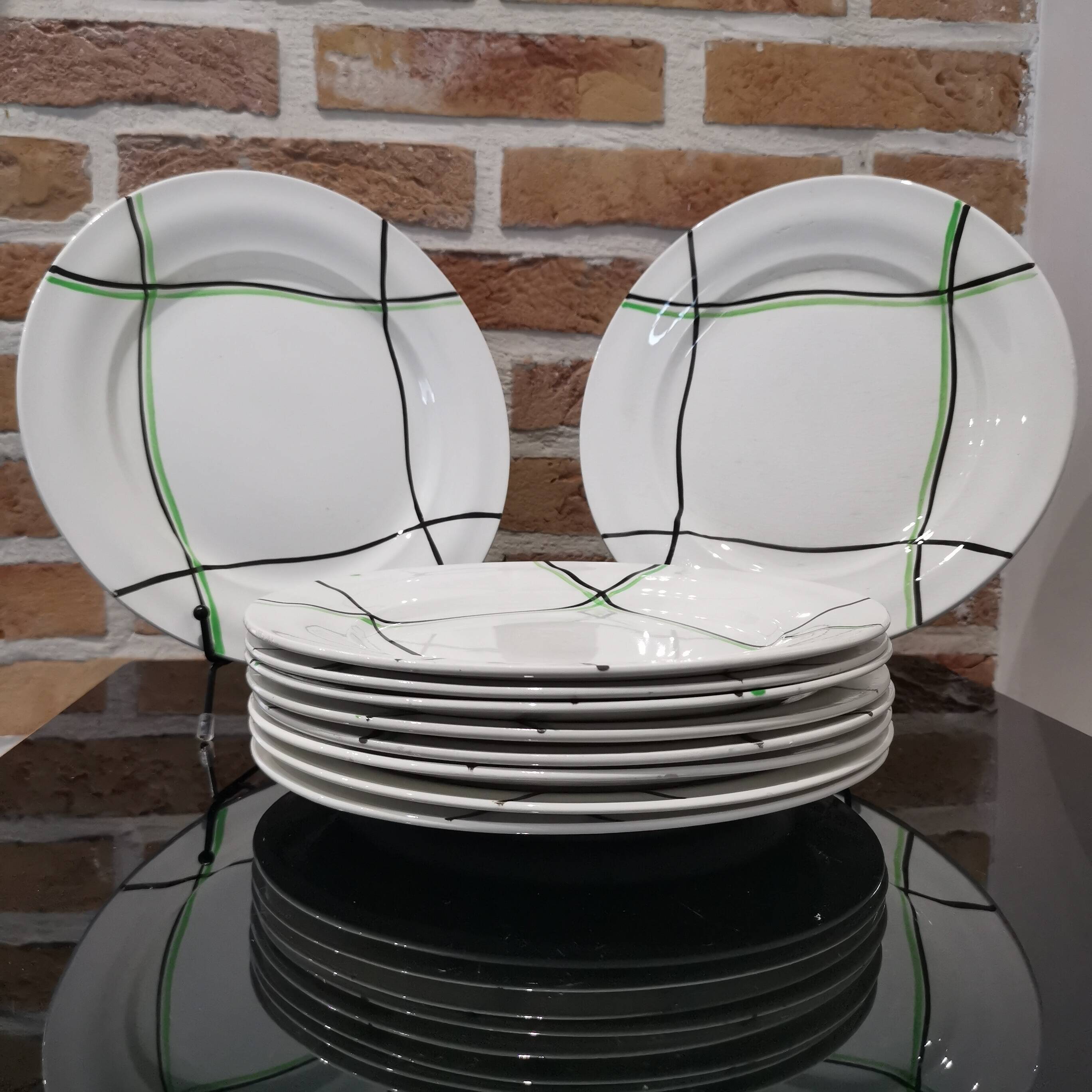 10 Céranord St Amand flat plates “Bayonne” model