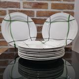 10 Céranord St Amand flat plates “Bayonne” model