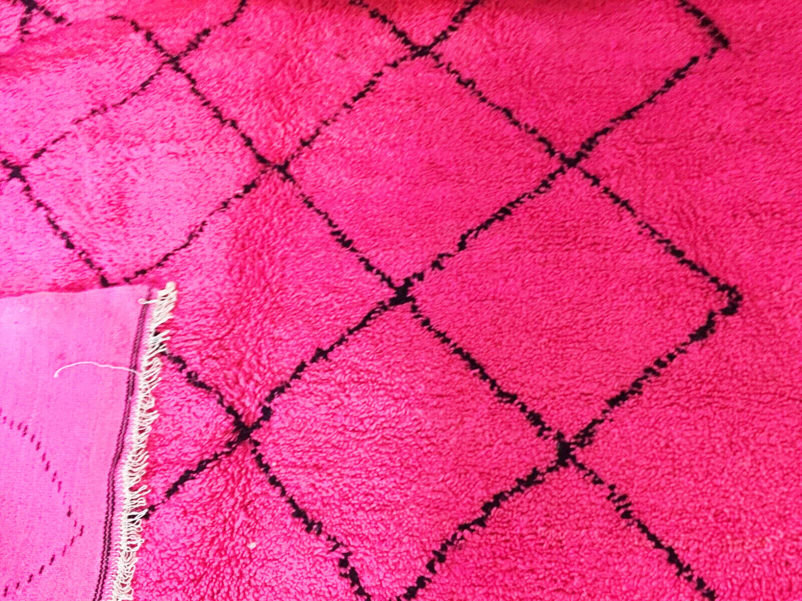 Moroccan pink carpet 295x182cm
