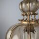 Barovier & Toso Murano blown glass lantern with 24k gold and brass, 1960s