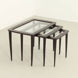 Set of nesting tables by Ico Parisi for De Baggis, Italy, 1955.