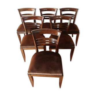 set de 6 chaises art deco