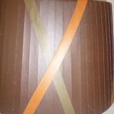 Lampshade fabric brown green and orange, 36 cm