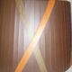 Abat-jour tissu marron vert et orange, 36 cm
