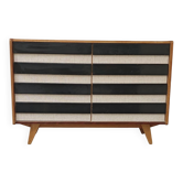 Commode bois U 453 noir et blanc par Jiri Jiroutek pour Intérier Praha