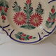 3 assiettes creuses fleuris HB signées