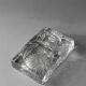 Kosta Boda Mid-Century Massive Ice Glass Ashtray