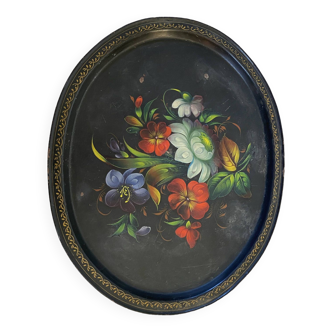 Painted metal tray, 1900