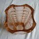 Pink vintage pressed glass vase