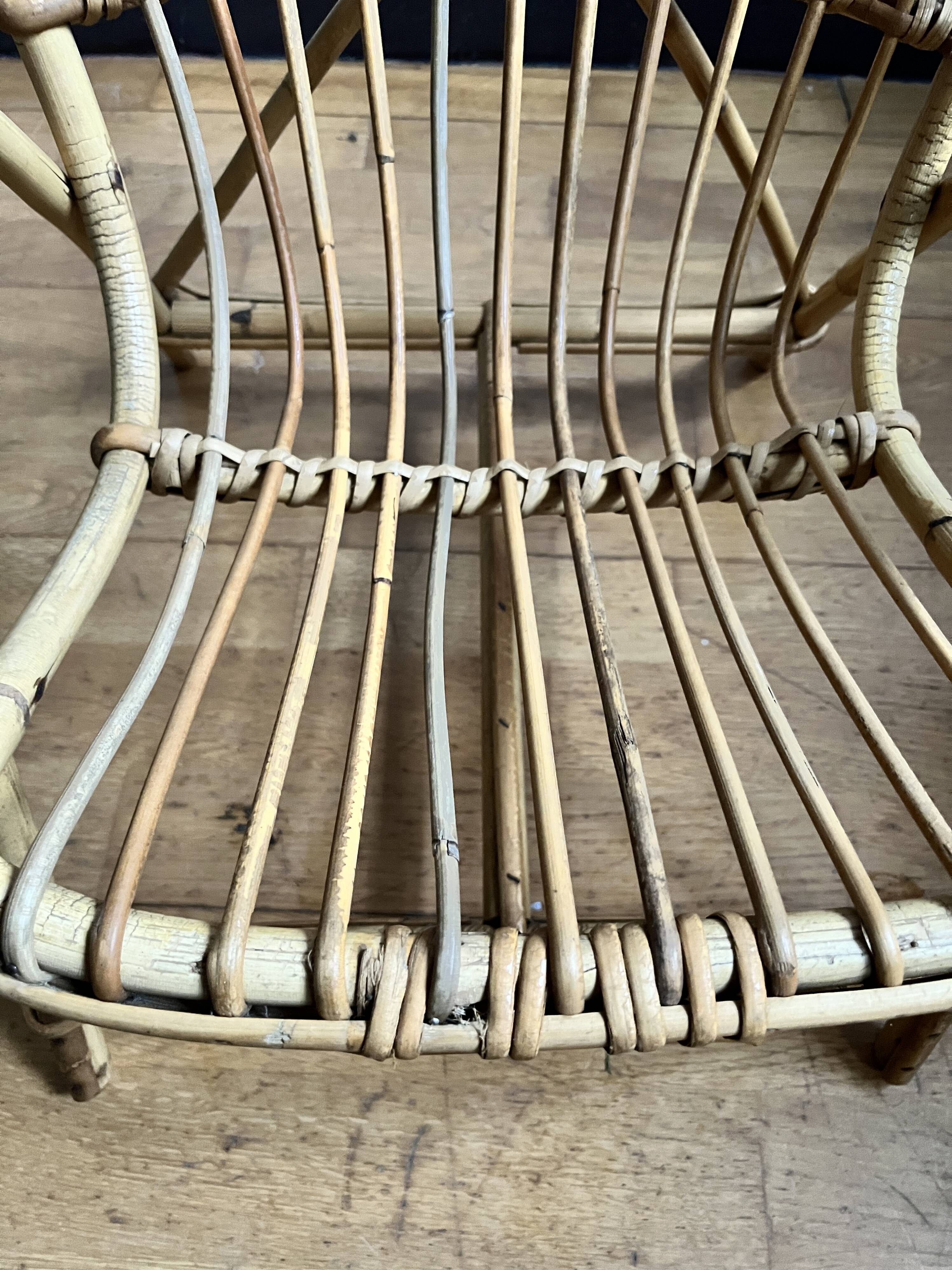 Fauteuil rotin enfant